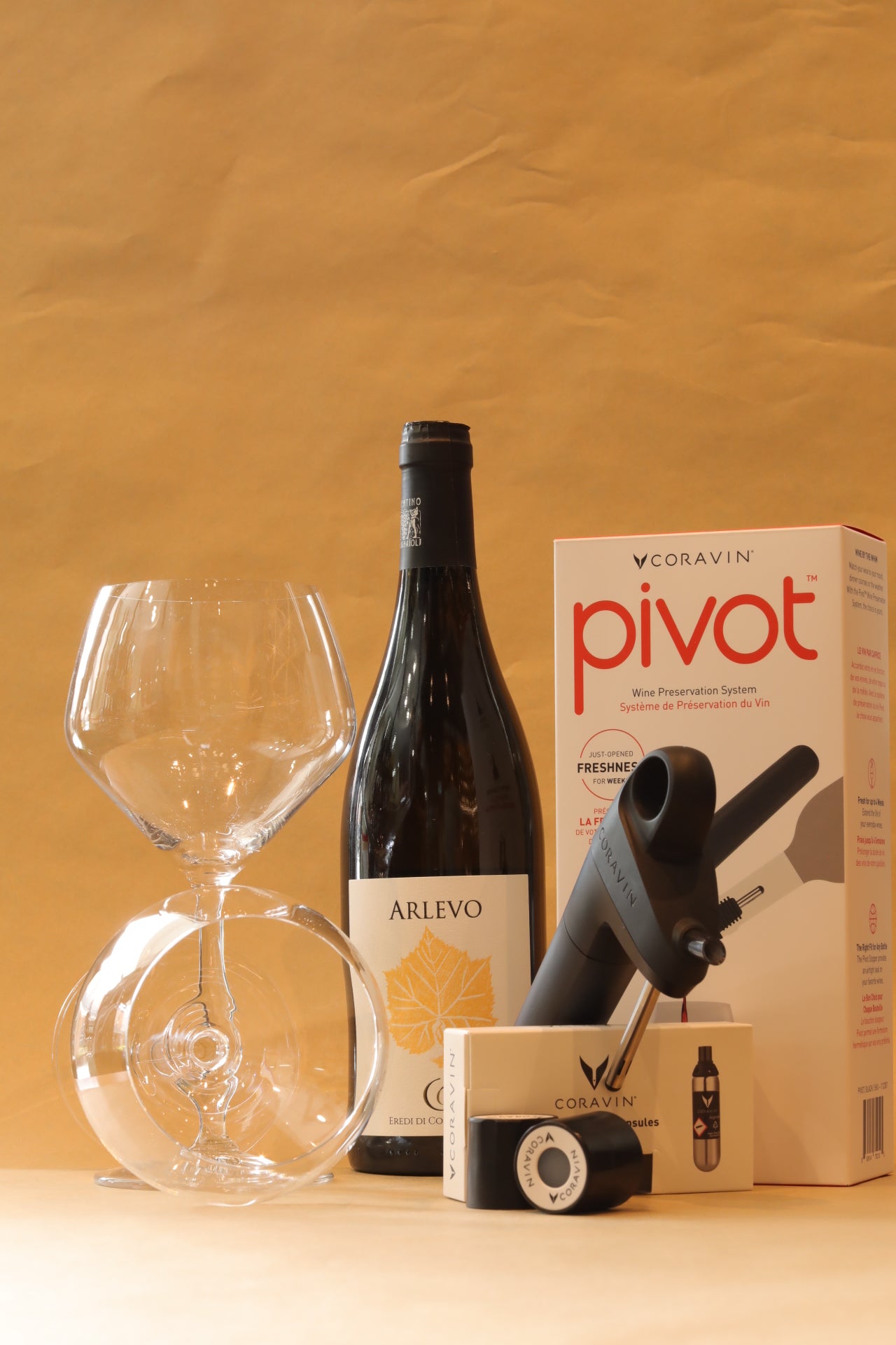 Coravin Pivot, Ridel Glasses and Chardonnay Pack